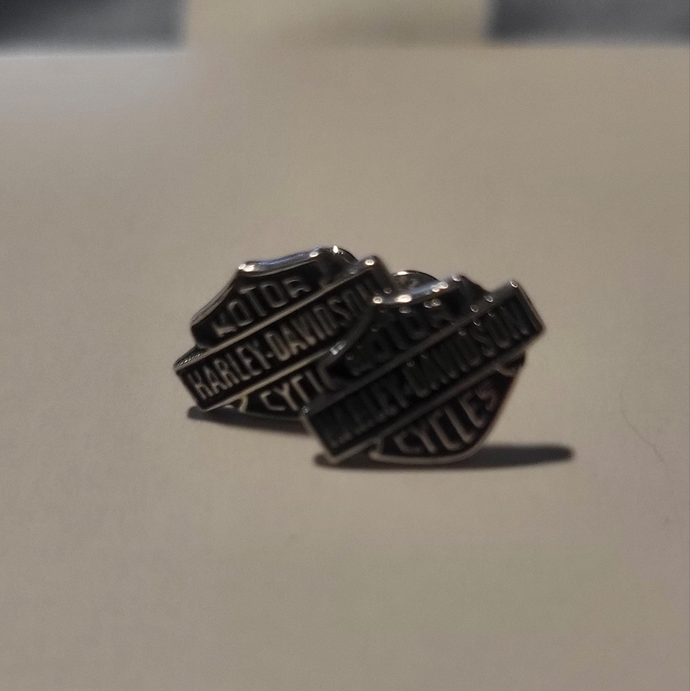 Harley-Davidson Silver Earrings